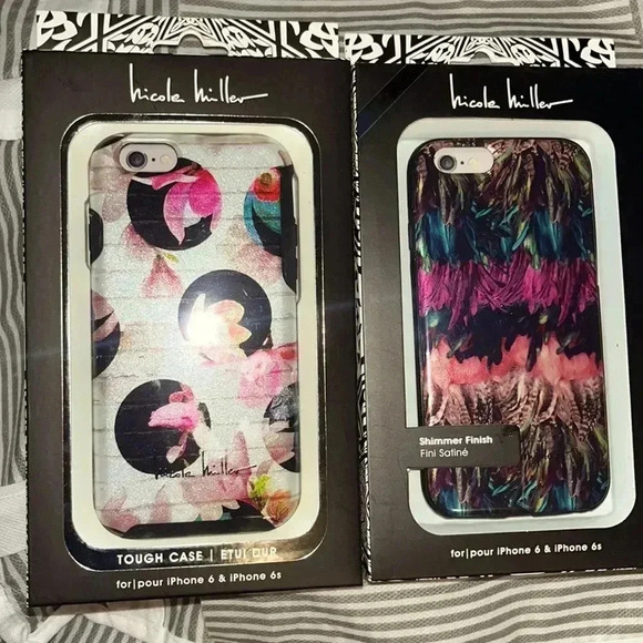🆕 Two Nicole Miller IPhone 6 and 6s Cases - Picture 1 of 6